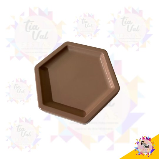 BANDEJA - SEXTAVADA - CAPUCCINO - 15 X 15 - PEQUENA - PLASTICO