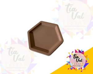 Foto de BANDEJA - SEXTAVADA - CAPUCCINO - 15 X 15 - PEQUENA - PLASTICO
