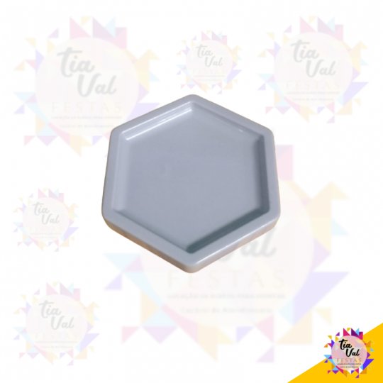 BANDEJA - SEXTAVADA - CINZA - 15 X 15 - PEQUENA - PLASTICO