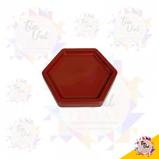 BANDEJA - SEXTAVADA - TERRACOTA - 15 X 15 - PEQUENA