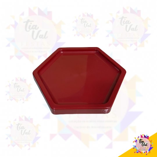 BANDEJA - SEXTAVADA - TERRACOTA - 18 X 18 - MEDIA