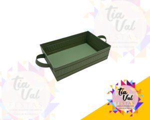 Foto de BANDEJA VERDE - METAL 20 X 14 X 6