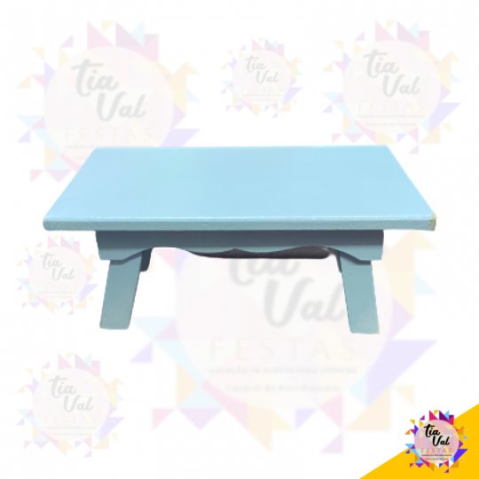 BANQUETA RET AZUL BEBE MEDIA MDF