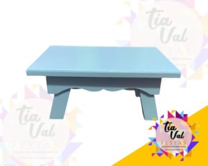 Foto de BANQUETA RET AZUL BEBE PEQUENA MDF