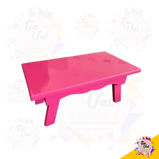 BANQUETA RET PINK - MDF - MEDIA