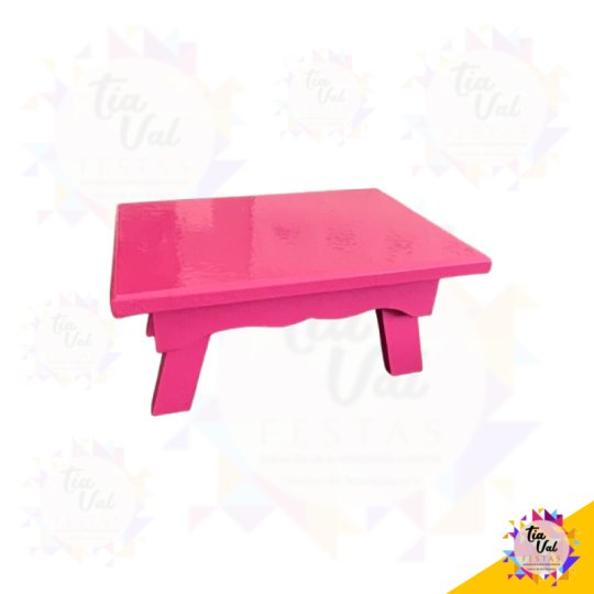 BANQUETA RET PINK - MDF - PEQUENA