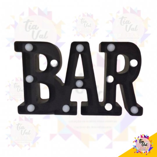 BAR PRETO ILUMINADO (PLASTICO) - NÃO ACOMP PILHA