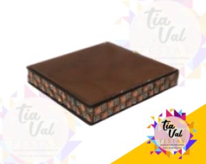 Foto de BASE ESPELHADA ROSE COM STRASS P 15X15