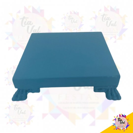 PORTA DOCE QUADRADA AZUL CLARO (PEQUENA)