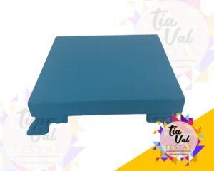 Foto de PORTA DOCE QUADRADA AZUL CLARO (PEQUENA)