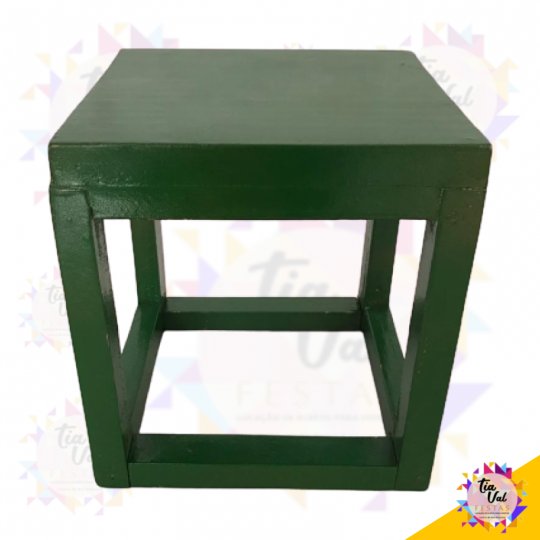 BASE QUADRADA VERDE BANDEIRA 18 X 18CM