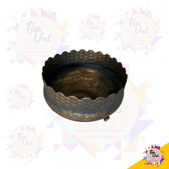 BASE REDONDA OURO VELHO METAL - G