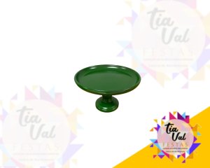 Foto de PORTA DOCES VERDE BANDEIRA 22 DIAM X 13 ALTURA