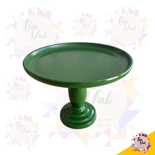 PORTA DOCES - VERDE BANDEIRA -  32 DIAM X 24 ALT