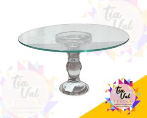 Foto de BASE VIDRO GRANDE 25 CM  X 14,5 CM ALT