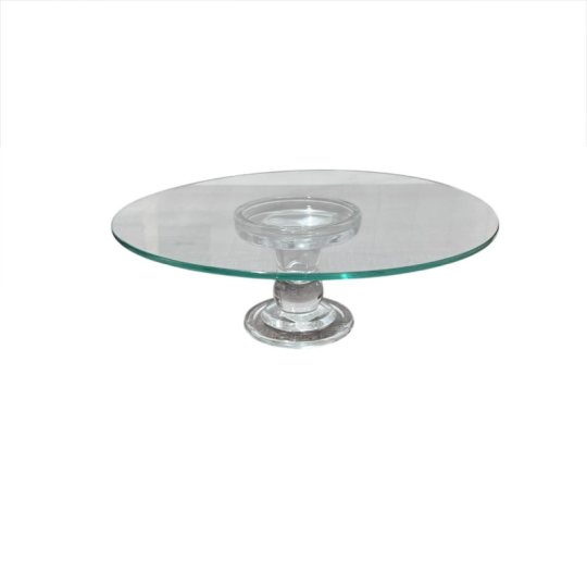 BASE VIDRO PEQUENA 25 CM  X 9 CM ALT