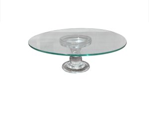Foto de BASE VIDRO PEQUENA 25 CM  X 9 CM ALT