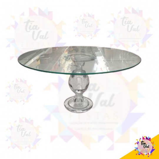 BASE VIDRO TORNEADO - VIDRO 40 CM
