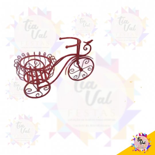 BICICLETA VERMELHA PEQUENA (FERRO)