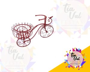 Foto de BICICLETA VERMELHA PEQUENA (FERRO)