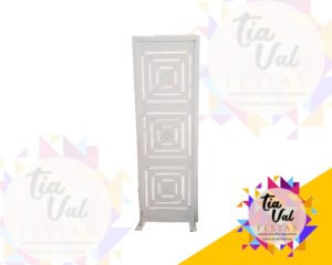 Foto de BIOMBO BRANCO C/ QUADRADOS VAZADO   - PAINEL