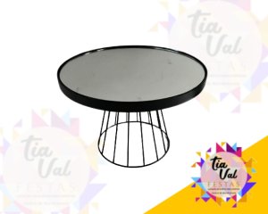 Foto de BOLEIRA  ALTO PEDESTAL RIPAS - PRETA 30 cm - PINTADA