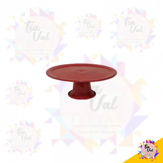 PORTA DOCES VERMELHO GRANDE - ALUMINIO