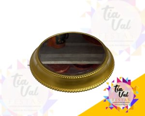 Foto de BOLEIRA DOURADA BOLINHA GRANDE 25 cm