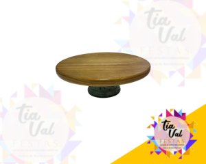 Foto de BOLEIRA - PORTA DOCES VERDE C/MADEIRA  27 X 10 - P