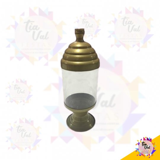BOMBONIERE DE ACRILICO DOURADA