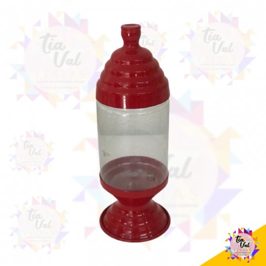 BOMBONIERE VERMELHA DE ACRILICO M