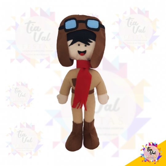 BONECO AVIADOR EM FELTRO - PEQUENO PRINCIPE