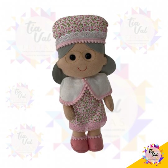 BONECO VOVOZINHA EM FELTRO