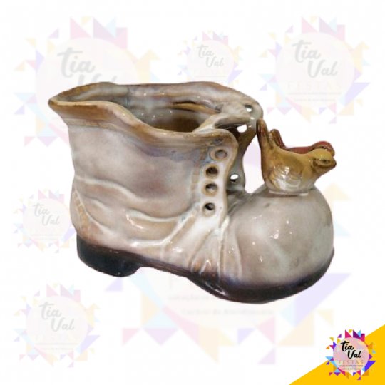 BOTA BEGE C/ PASSARINHO