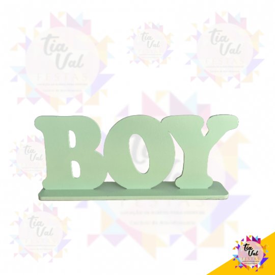 BOY VERDE CLARO - CHA DE BABY 13 X 30