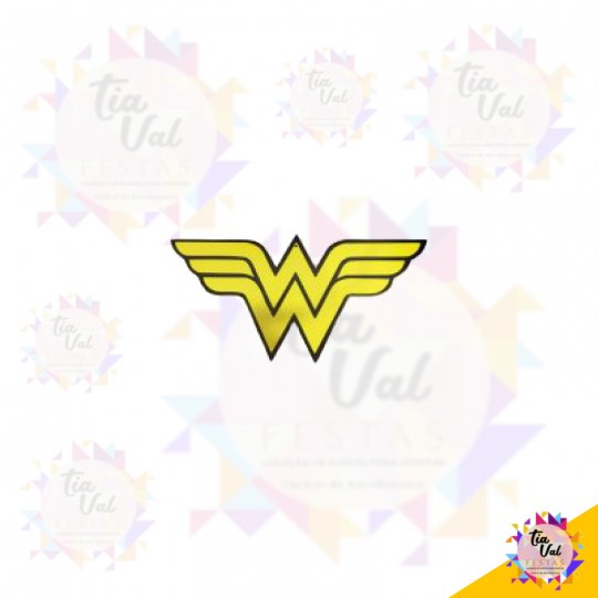 BRASÃO MULHER MARAVILHA (MDF)