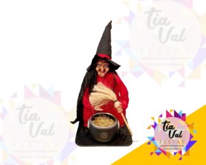 Foto de BRUXA C/ CALDEIRÃO - HALLOWEEN-  85 CM