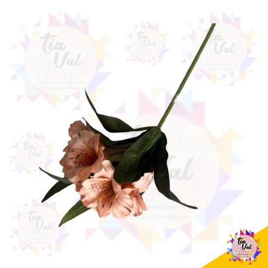 BUQUÊ ASTROMELIA - ROSA SECO - 25 CM