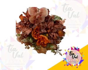 Foto de BUQUÊ DE ROSAS LARANJA PEQUENO