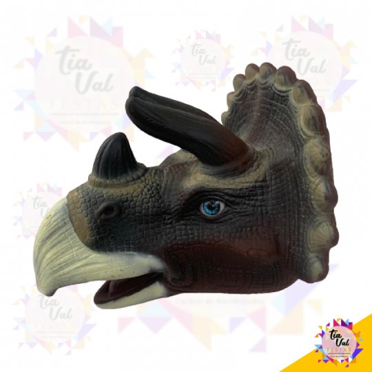 CABEÇA DINOSSAURO COM CHIFRE