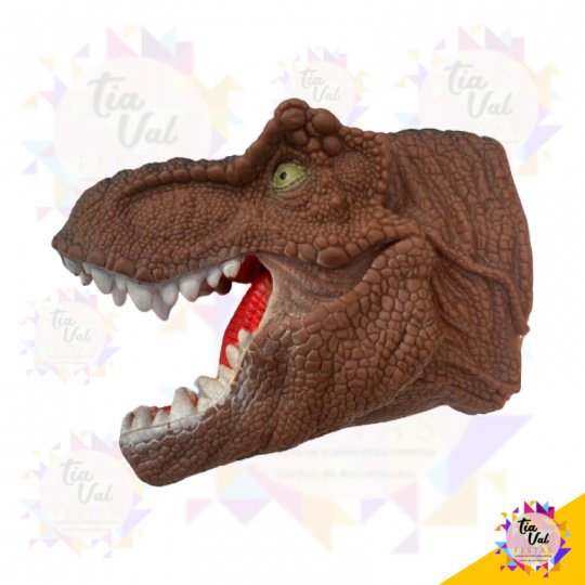 CABEÇA DINOSSAURO MARROM