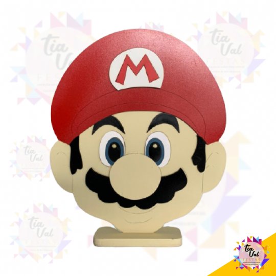 CABEÇA MARIO - MARIO BROS - MDF