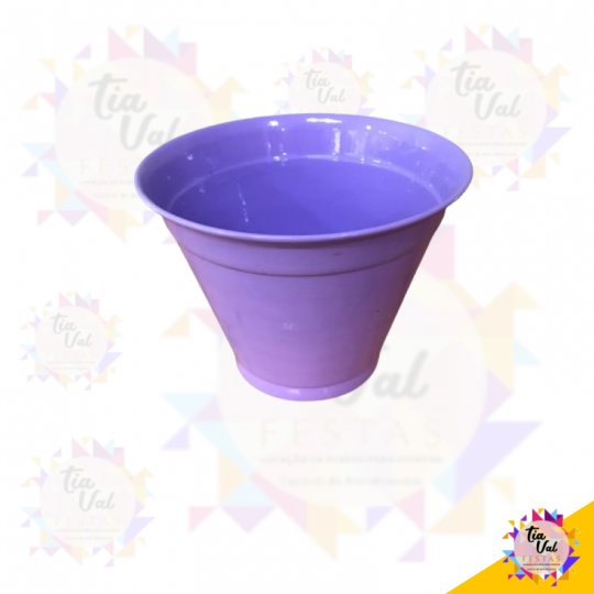 CACHEPOT DE ALUMINIO LILAS MEDIO