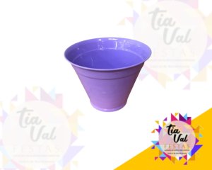 Foto de CACHEPOT DE ALUMINIO LILAS MEDIO