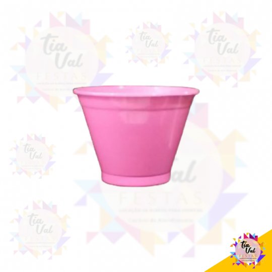 CACHEPOT DE ALUMINIO ROSA CLARO MEDIO