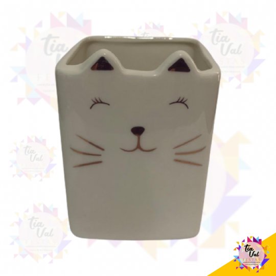 CACHEPOT QUADRADO GATO PEQUENO