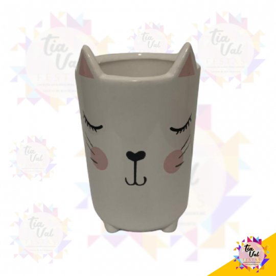 CACHEPOT REDONDO GATO PEQUENO