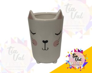 Foto de CACHEPOT REDONDO GATO PEQUENO