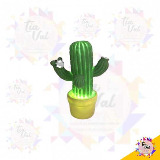 CACTO C/ VASO AMARELO PP