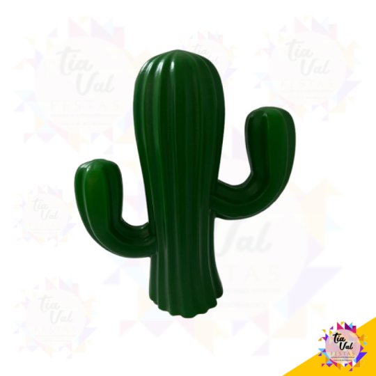 CACTO VERDE - PLASTICO 35 X 40 CM